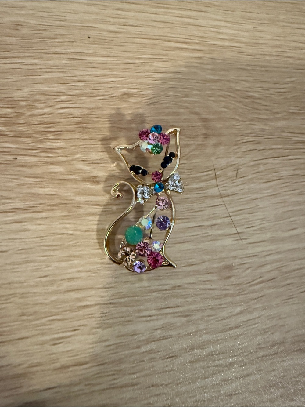 Multi-color Rhinestone Brooch Pin